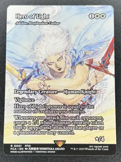 Hero of Light M 0001 FCA Showcase Regular MTG: Final Fantasy NM - Image 1