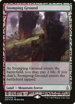 Stomping Ground - Foil Zendikar Expeditions LP MTG - Image 1