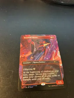 FULL ART PROMO FOIL Manifold Mouse NM RCQ Magic MTG Secret Lair SLP - Image 1