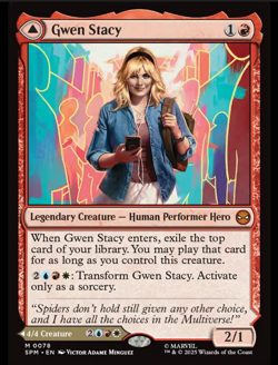 Gwen Stacy // Ghost-Spider Marvel's Spider-Man Regular NM/M 0078 SPM MTG - Image 1