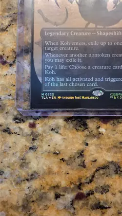 Magic the Gathering MTG Koh, the Face Stealer (Borderless) #322 - Image 2