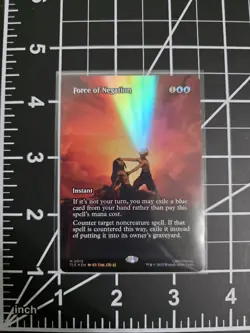 Force of Negation 0013 TLE Borderless Foil MTG Avatar NM/M - Image 1