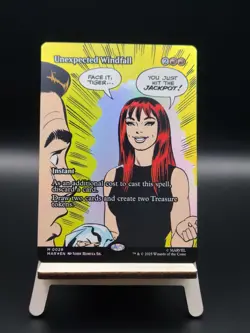 Unexpected Windfall (Borderless Foil) - #29 - Mythic - Marvel's Spider-Man - Image 1