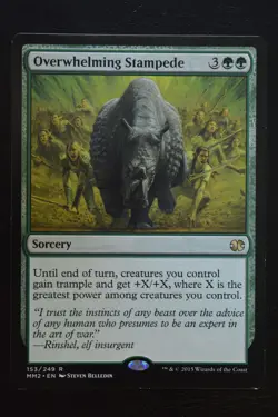 Magic The Gathering MTG OVERWHELMING STAMPEDE Commander 2015 LP Lightly Played - Image 1