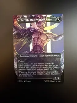 MTG Final Fantasy English Sephiroth, Fabled Soldier Borderless 0382 Foil - Image 2