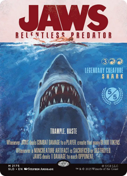 Jaws, Relentless Predator X (1) - Secret Lair - Jaws - Non-Foil - M2175- 4RCards - Image 1