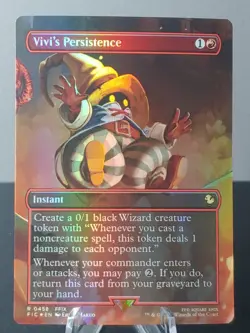 0458 Vivi's Persistence Borderless Foil Magic The Gathering Final Fantasy - Image 1