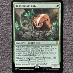 Badgermole Cub 0167 - Mythic Rare - MTG Magic Avatar The Last Airbender - Image 1