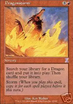 MTG 4X ** DRAGONSTORM FOIL ** X4 Time Spiral - Image 1