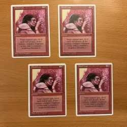Blood Lust x4 NEVER PLAYED 4th Fourth MTG Magic Bloodlust FAST SHIPPING - Image 1