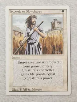 Played Swords to Plowshares Revised Mtg Magic the Gathering - Image 1