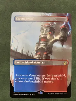 1x Steam Vents Borderless - Ravnica Remastered Regular NM - Image 1
