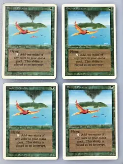 MTG Birds of Paradise Revised Edition PLAYSET - Image 1