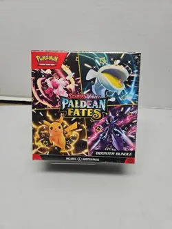 Pokemon TCG Scarlet & Violet Paldean Fates 6 Booster Pack Bundle Factory Sealed - Image 1