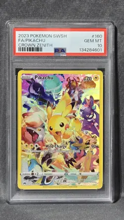 Pokemon SWSH Crown Zenith Secret Rare Pikachu 160/159 PSA 10 - Image 1