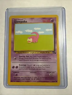 1999 Pokemon Fossil Unlimited #55 Slowpoke C - Image 1