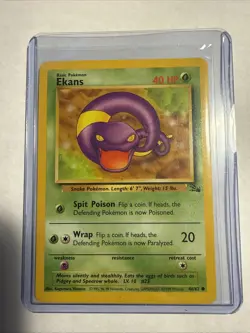 1999 Pokemon Fossil Unlimited #46 Ekans C - Image 1