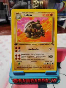 Pokemon TCG Golem Fossil 36 Regular 1st Edition Uncommon - Image 2