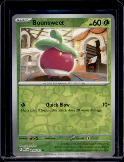 Bounsweet SV04: Paradox Rift Pokemon 008/182 Reverse Holo NM+ - Image 1