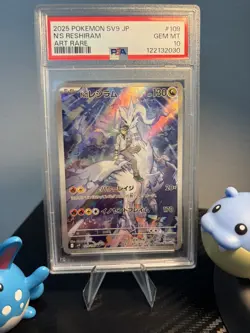 PSA 10 Pokemon Japanese N's Reshiram 109/100 sv9 Battle Partners - Image 2