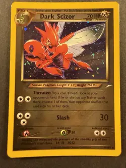 Pokemon TCG Neo Destiny Dark Scizor 9/105 Holo Rare Vintage - Image 1