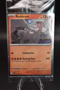 Pokemon TCG - Reshiram - 17/94 - Phantasmal Flames Stamped PROMO - RARE - Sealed - Image 3