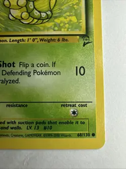 CATERPIE - 68/130 - BASE SET 2 WOTC 2000 POKEMON ENGLISH - NM/LP - Image 5