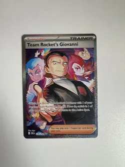 Pokemon Destined Rivals Team Rockets Giovanni SIR 238/182 EN NM - Image 1