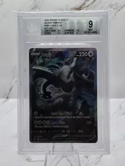 Pokemon 2022 Lugia V 186/195 Alt Art Silver Tempest MINT BGS 9 - Image 1