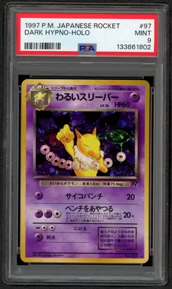 1998 PSA 9 Dark Hypno #97 Holo Rare Pokemon TCG Japanese Team Rocket Mint - Image 1