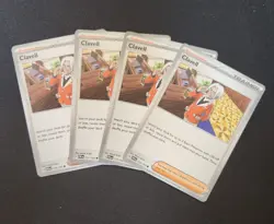 Clavell 4x Trainer Playset Supporter 177/193 Paldea Evolved Pokemon TCG 2023 NM - Image 1