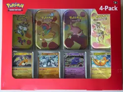 Pokemon TCG: Scarlet & Violet-151 Mini Tin 4-Pack Box - Factory Sealed - Image 1