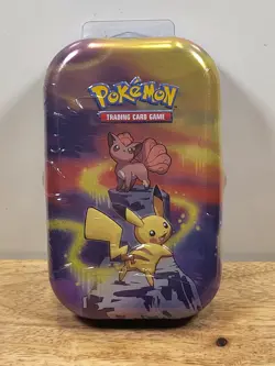POKEMON KANTO POWER MINI-TIN W/PIKACHU & VULPIX + 2 BOOSTERS/1 FLIP COIN- SEALED - Image 1