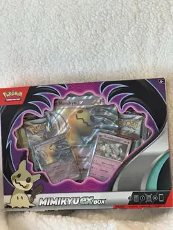 POKEMON TCG MIMIKYU EX BOX NEW FACTORY SEALED 4 BOOSTER PACKS 2023 ACTUAL PICS - Image 1