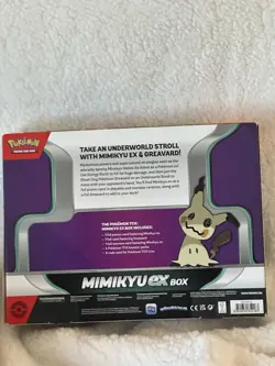 POKEMON TCG MIMIKYU EX BOX NEW FACTORY SEALED 4 BOOSTER PACKS 2023 ACTUAL PICS - Image 3