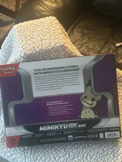 POKEMON TCG MIMIKYU EX BOX NEW FACTORY SEALED 4 BOOSTER PACKS 2023 ACTUAL PICS - Image 4