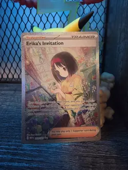 Erika’s Invitation SIR 203/165 Pokemon 151 English Scarlet & Violet Pokemon TCG - Image 1