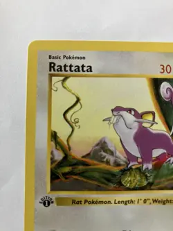 1999 Pokemon Shadowless Base Set 1st Edition Rattata 61/102 Near Mint NM - Image 2