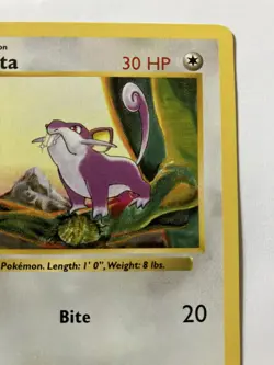 1999 Pokemon Shadowless Base Set 1st Edition Rattata 61/102 Near Mint NM - Image 5
