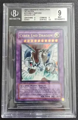 Yu-Gi-Oh! Cyber End Dragon 1st Edition Ultimate Rare CRV-EN036 BGS 9 - Image 2