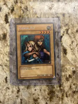 Yu-Gi-Oh! TCG Gemini Elf Secret Rare Holographic LON-000 - Image 3