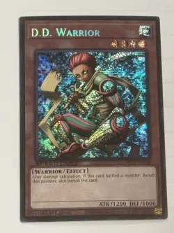 Yugioh! LP D.D. Warrior - SBC2-ENC08 - Prismatic Secret Rare - 1st Edition Light - Image 1