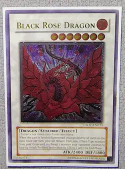 Black Rose Dragon Ultimate Rare CSOC-EN039 Unl. Ed. VLP - Image 1