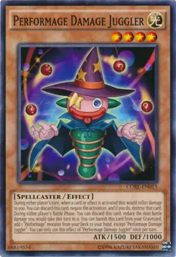 Yugioh: PERFORMAGE DAMAGE JUGGLER [CORE-EN015] [Common] [Unlimited Edition] NM/M - Image 1