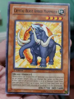 Yugioh: CRYSTAL BEAST AMBER MAMMOTH [DP07-EN005] - [Common] - [1st Edition] NM/M - Image 1