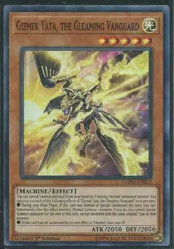 Yugioh: GIZMEK YATA, THE GLEAMING VANGUARD [CHIM-EN023] [Super Rare] [1st] NM/M - Image 1