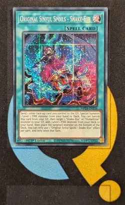 MP24-EN124 Original Sinful Spoils - Snake-Eye Prismatic Secret Rare 1st YuGiOh - Image 1