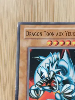 Carte Yu‑Gi‑Oh! - Dragon Toon aux Yeux Bleus - DDP‑F020 - VF - 2003 . - Image 2