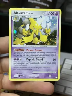 Alakazam 2/123 Mysterious Treasures 2007 Holo Rare SWIRL Pokemon Card TCG - Image 3