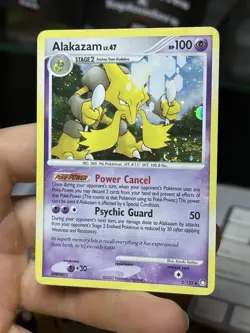 Alakazam 2/123 Mysterious Treasures 2007 Holo Rare SWIRL Pokemon Card TCG - Image 4